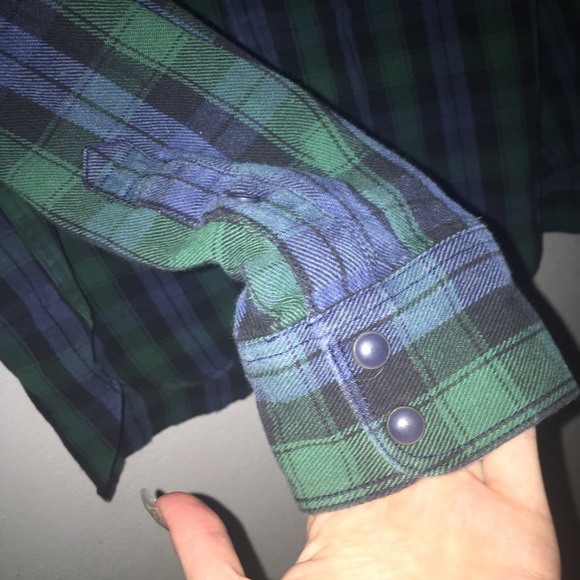 ✨ LUCKY BRAND GREEN FLANNEL ✨ - Picture 5 of 6